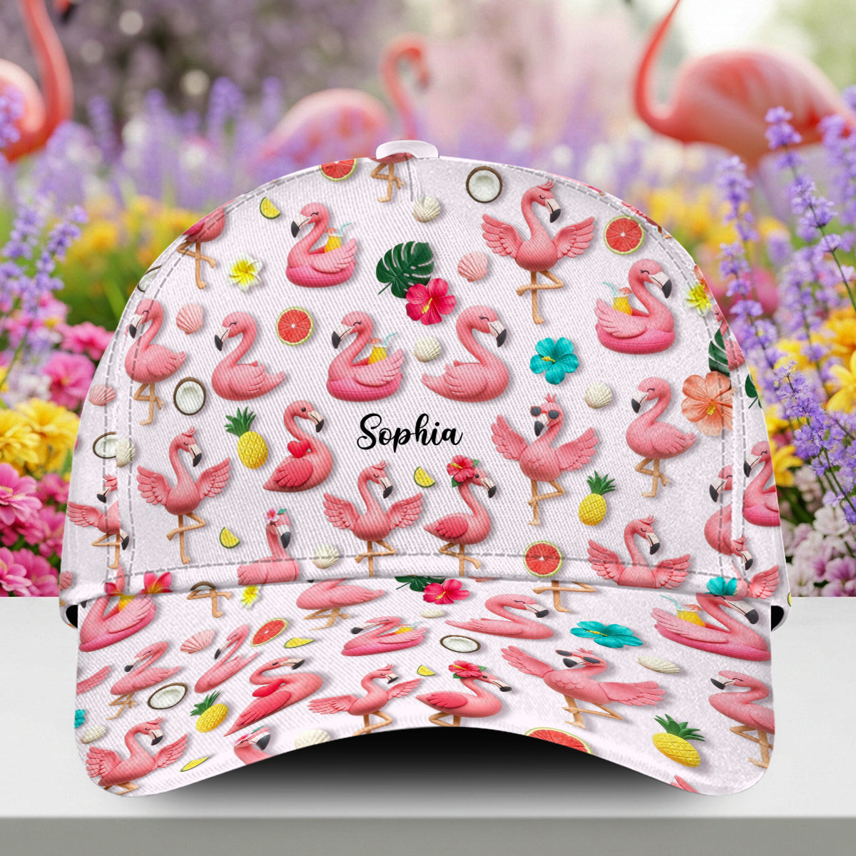 Love Flamingos - Personalized Flamingo Classic Cap