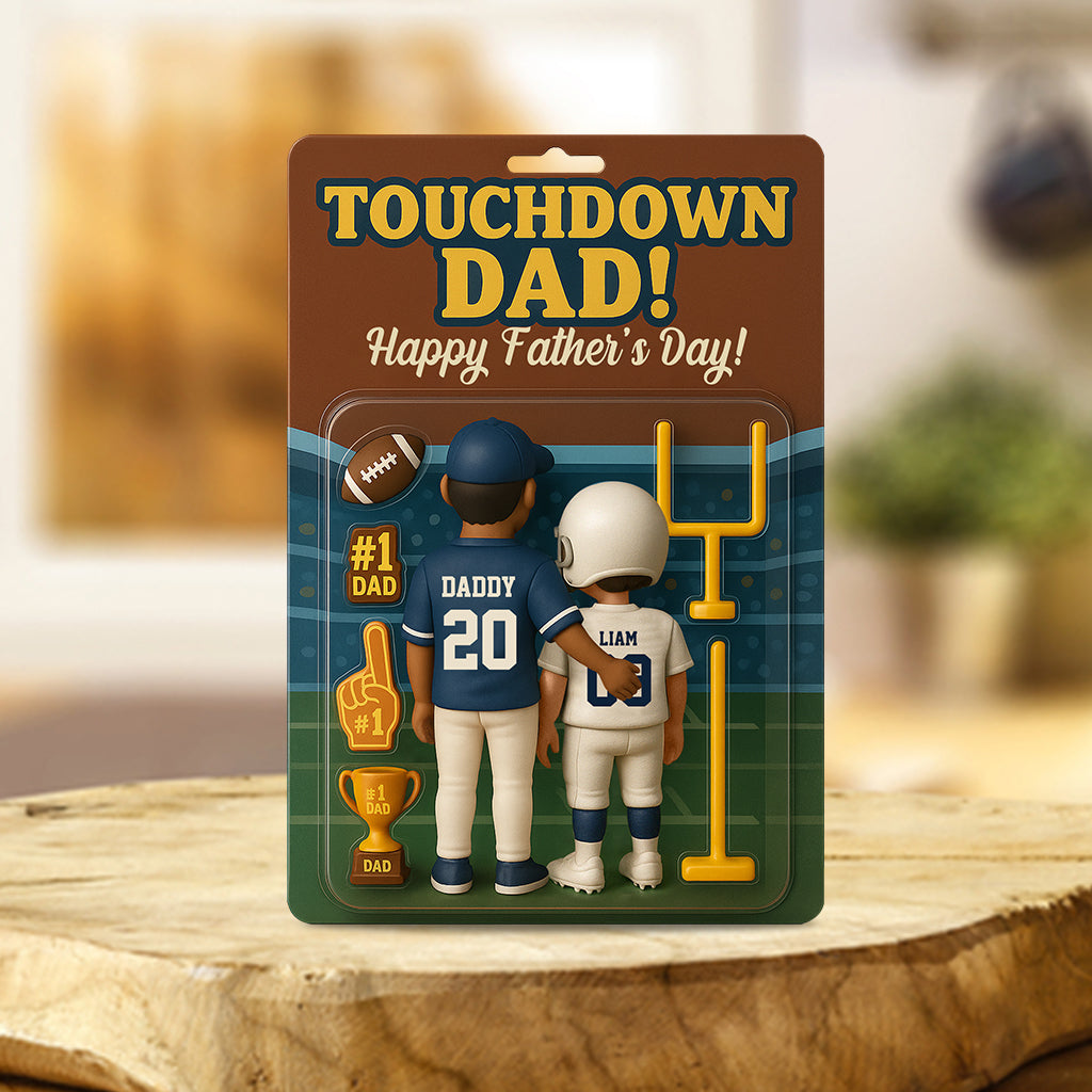 Discover Touchdown Mom/Dad! - Personalized Football Custom Acrylic Block Plaque