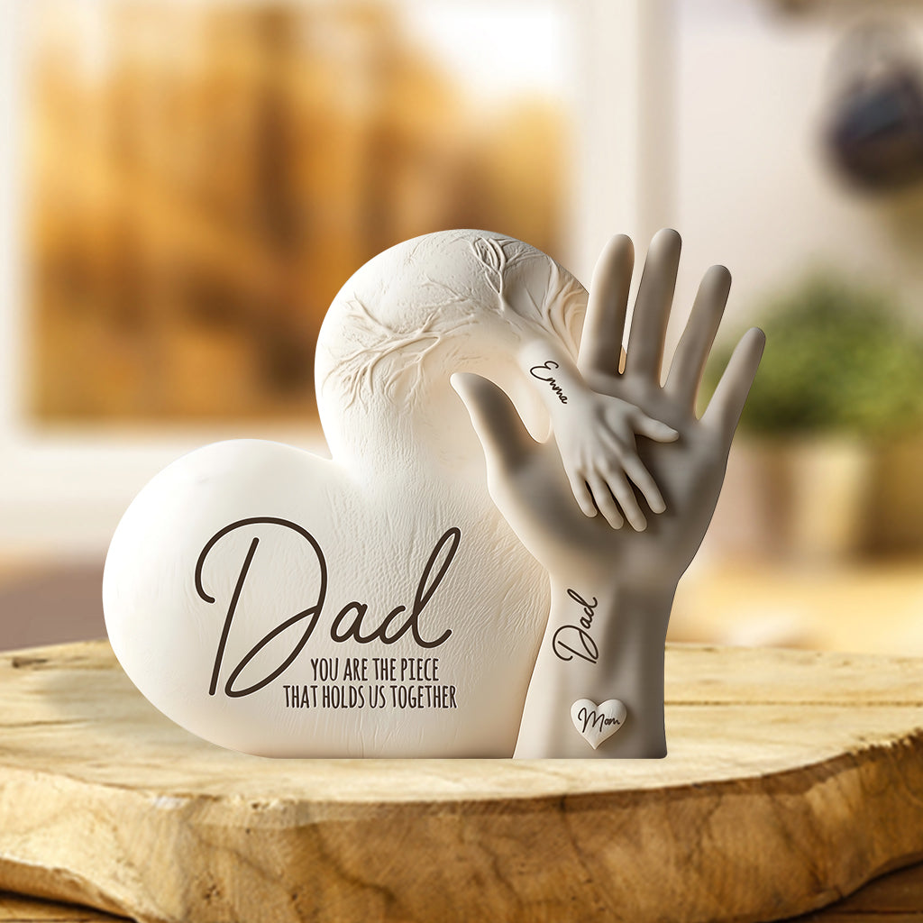 Discover Dad You Are The Piece That Holds Us Together - Personalized Father Custom Shaped Acrylic Plaque
