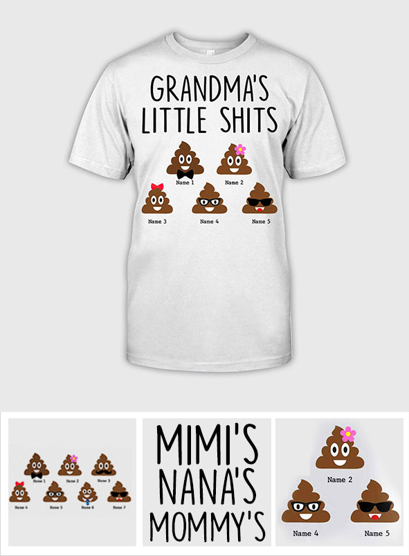 Grandma's Little Cuties - Personalized Mother's Day Grandma T-shirt and Hoodie