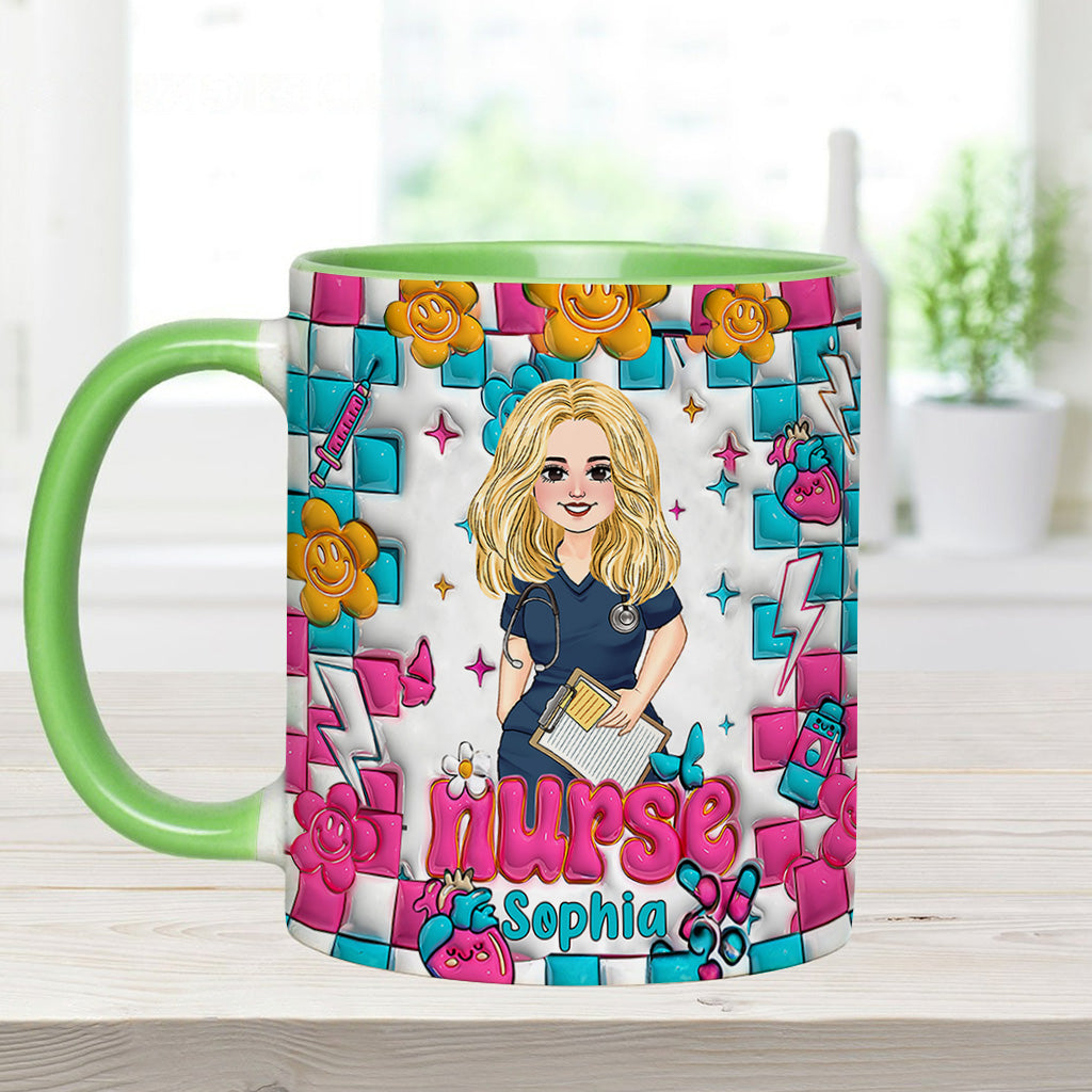 Nurse Life - Personalized Nurse Accent Mug