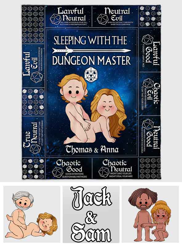 Sleeping With The DM - Personalized RPG Blanket