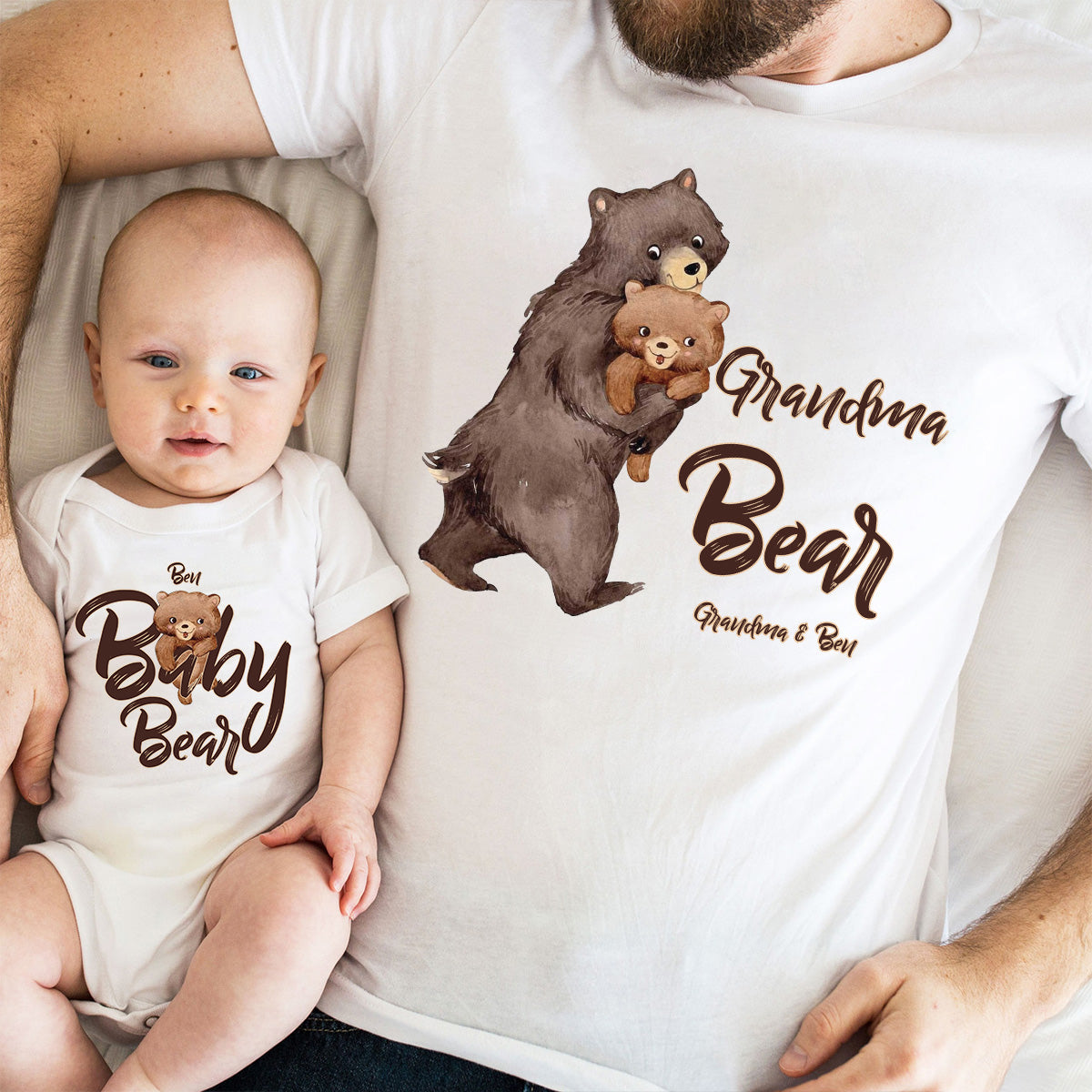 Papa Bear Personalized T-Shirt