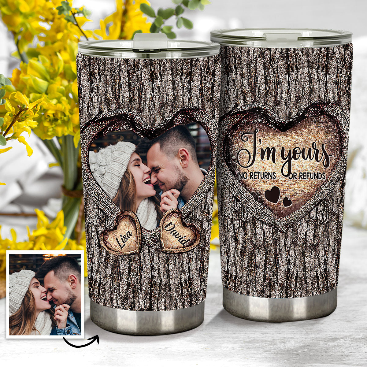 I Just Want You To Be Happy - Couple gift for husband, wife, boyfriend,  girlfriend - Personalized Mug, Sunflowerly