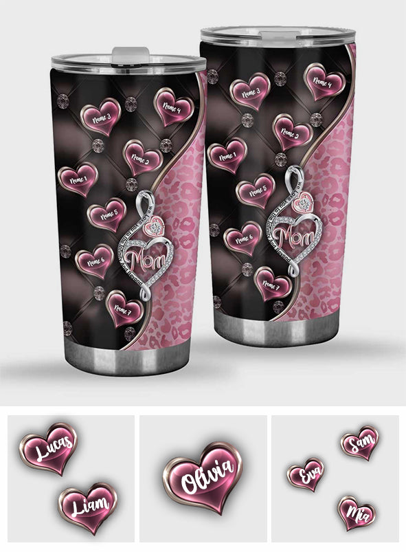 3D Pink Treble Clef Heart - Personalized Mother's Day Tumbler