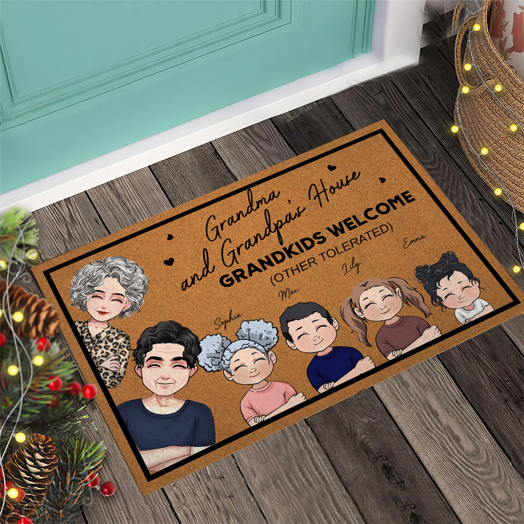 Grandparents Welcome Door Mat – Personalized Doormat – Custom Coir Mat –  Home Decor – Gifts For Them – Giftsparkes