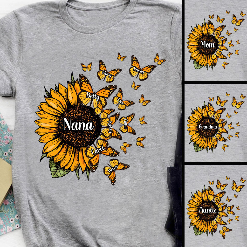Beautiful Sunflower Blessed To Be Called - Gift for grandma, mom - Personalized T-shirt And Hoodie