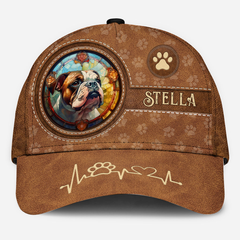 Stained Glass Dog - Personalized Dog Classic Cap
