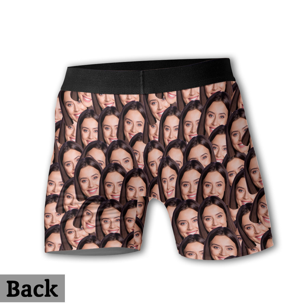 Customizable Printed Face Socks - Personalized Couple Women Briefs & Men  Boxer Briefs