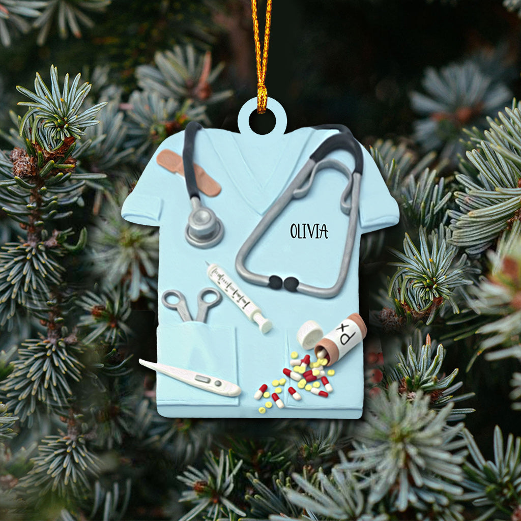 Nurse Life Christmas Is Coming - Personalized Ornament (Printed On Both Sides)