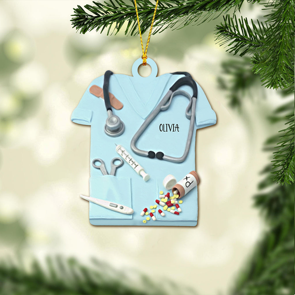 Nurse Life Christmas Is Coming - Personalized Ornament (Printed On Both Sides)