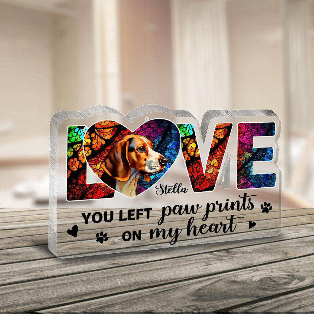 My Angel - Personalized Mother's Dog Custom Shaped Acrylic Plaque