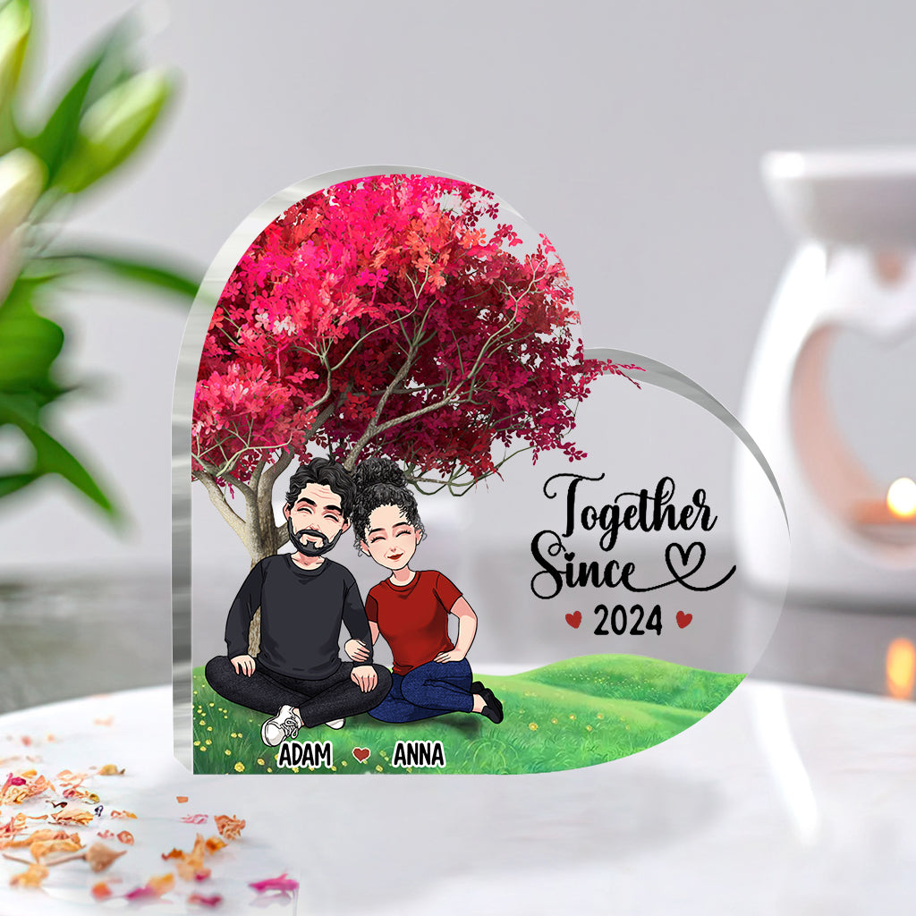 Together Since - Personalized Couple Custom Shaped Acrylic Plaque