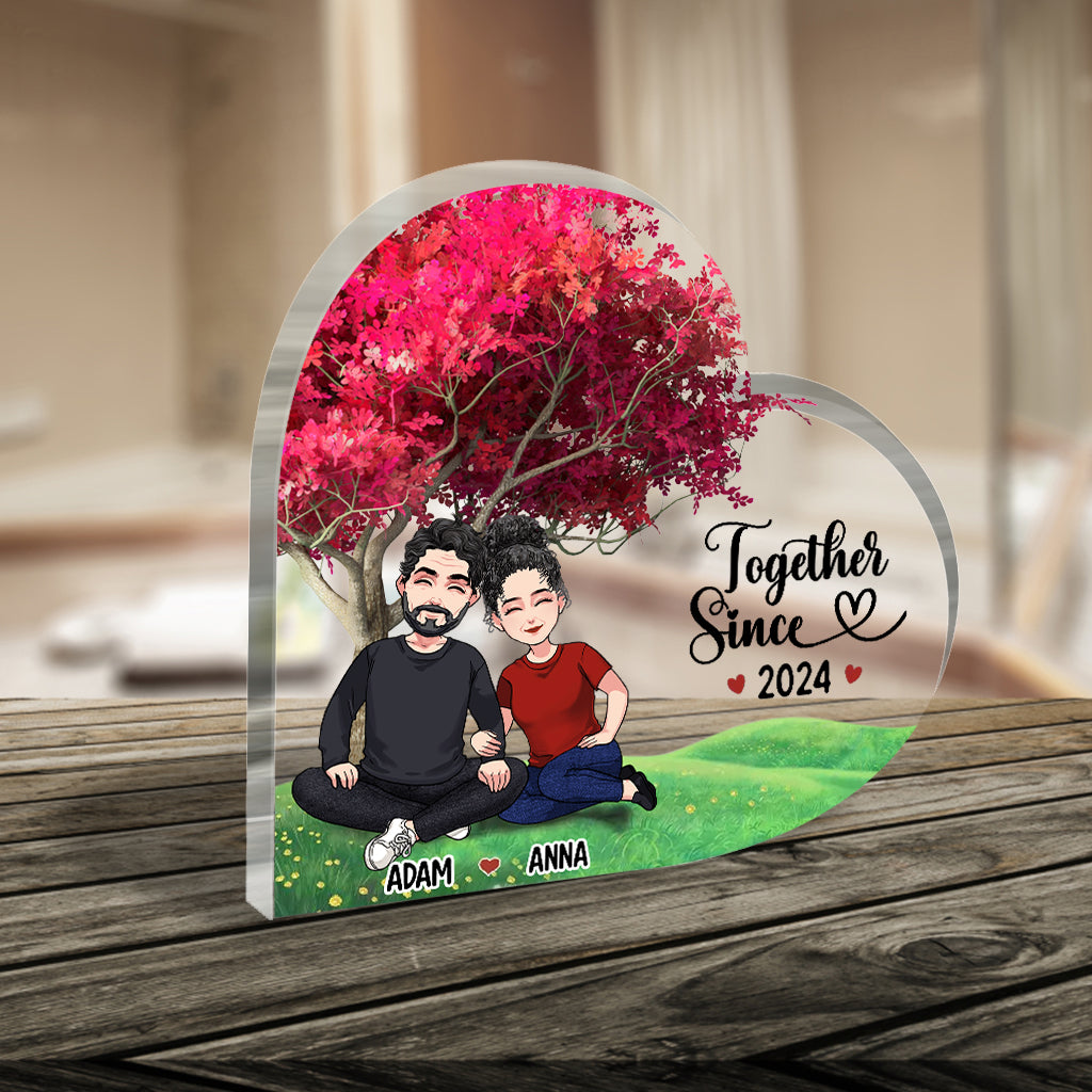Together Since - Personalized Couple Custom Shaped Acrylic Plaque