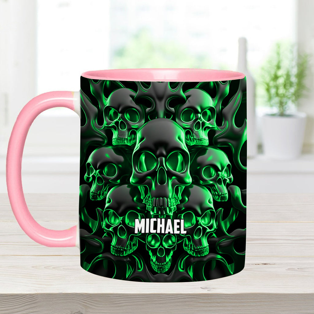 Melted Skull - Personalized Skull Accent Mug