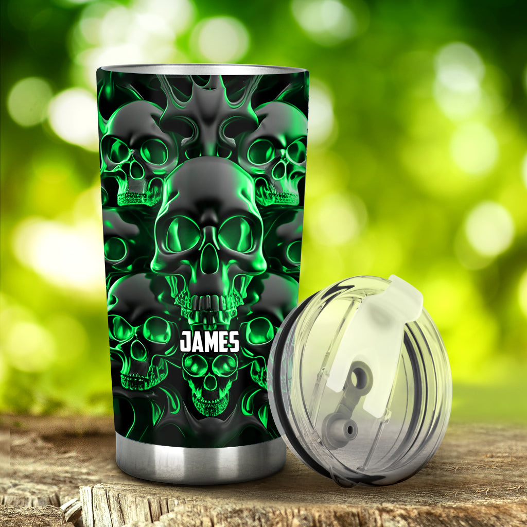 Melted Skull - Personalized Skull Tumbler