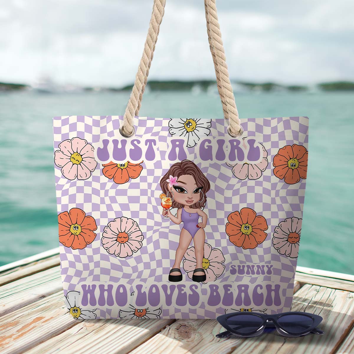 Feral Girl Summer - Personalized Sea Lover Beach Bag