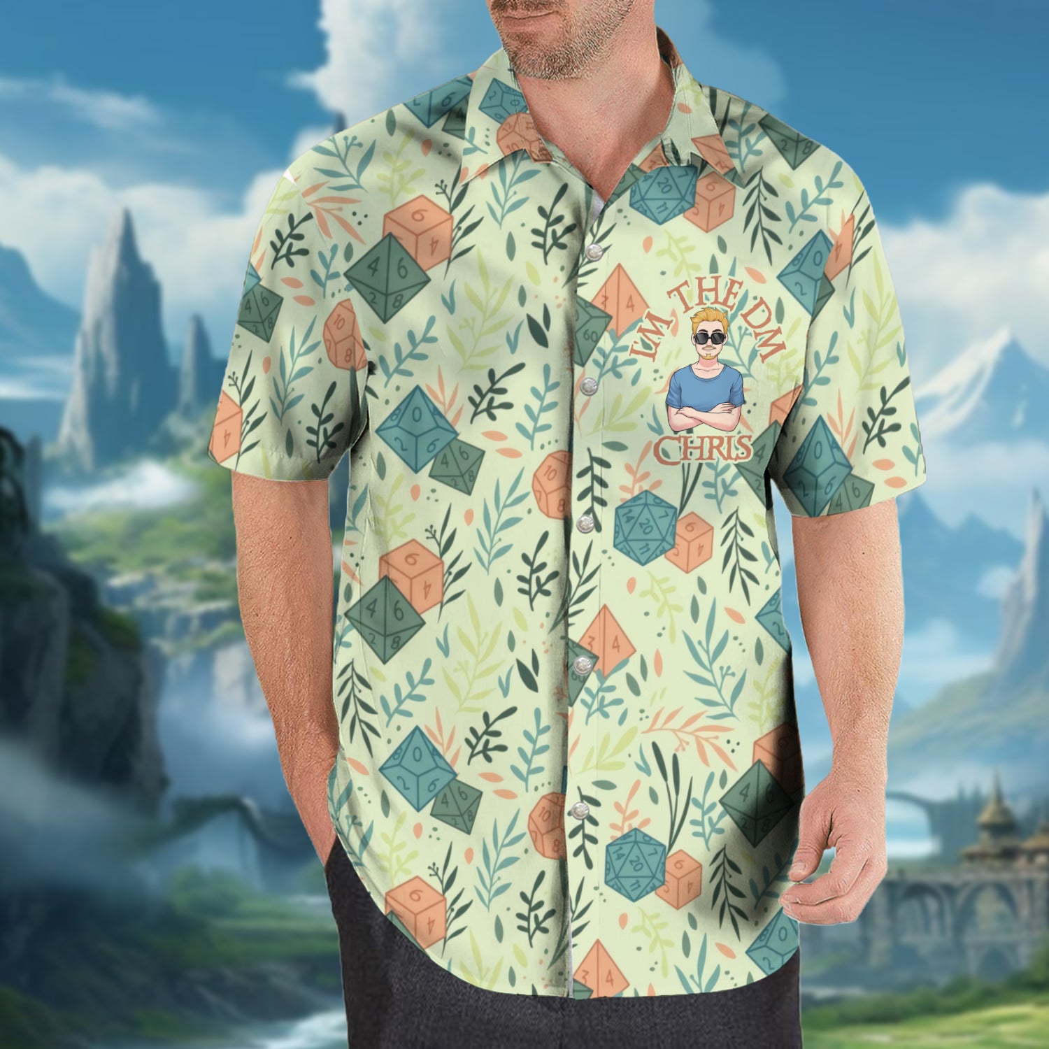 I'm The DM - Personalized RPG Hawaiian Shirt