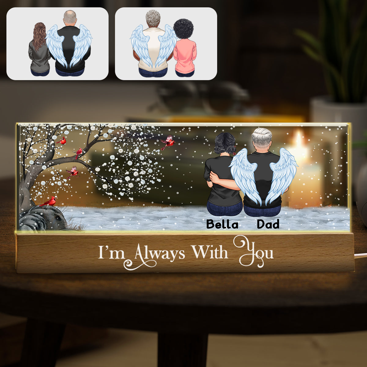 Discover I'm Always With You - Personalized Memorial Custom LED Night Light