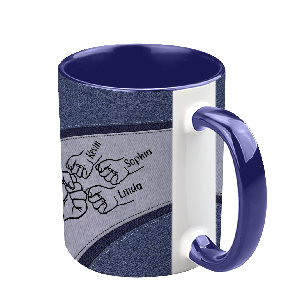 Best Dad Ever - Personalized Father Accent Mug