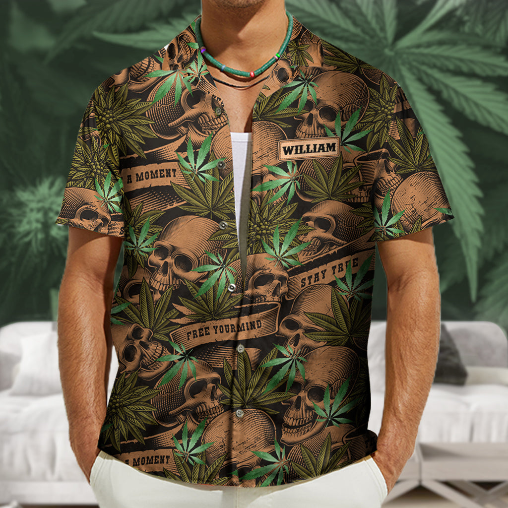 Discover Free Your Mind - Personalized Weed Hawaiian Shirt