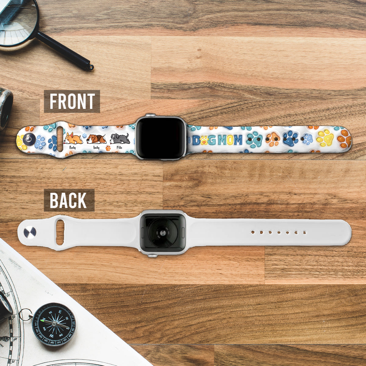 Best Dog Dad/ Mom Ever - Personalized Dog Apple Watch Band