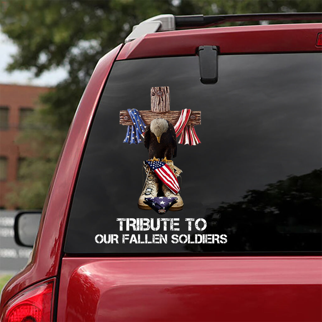 Tribute To Our Fallen Soldiers - Veteran Decal Full