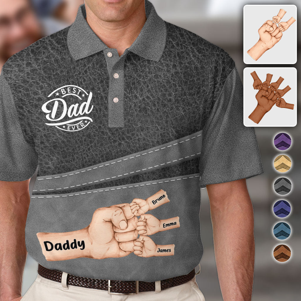 Best Dad Ever - Personalized Father Polo Shirt