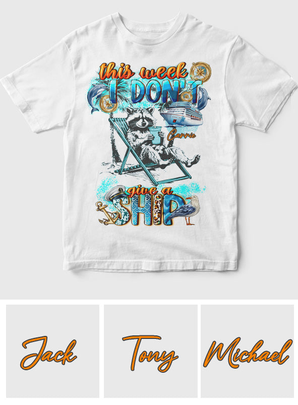 This Week I Don't Give A Ship Feral Girl Summer - Personalized Cruising T-shirt And Hoodie