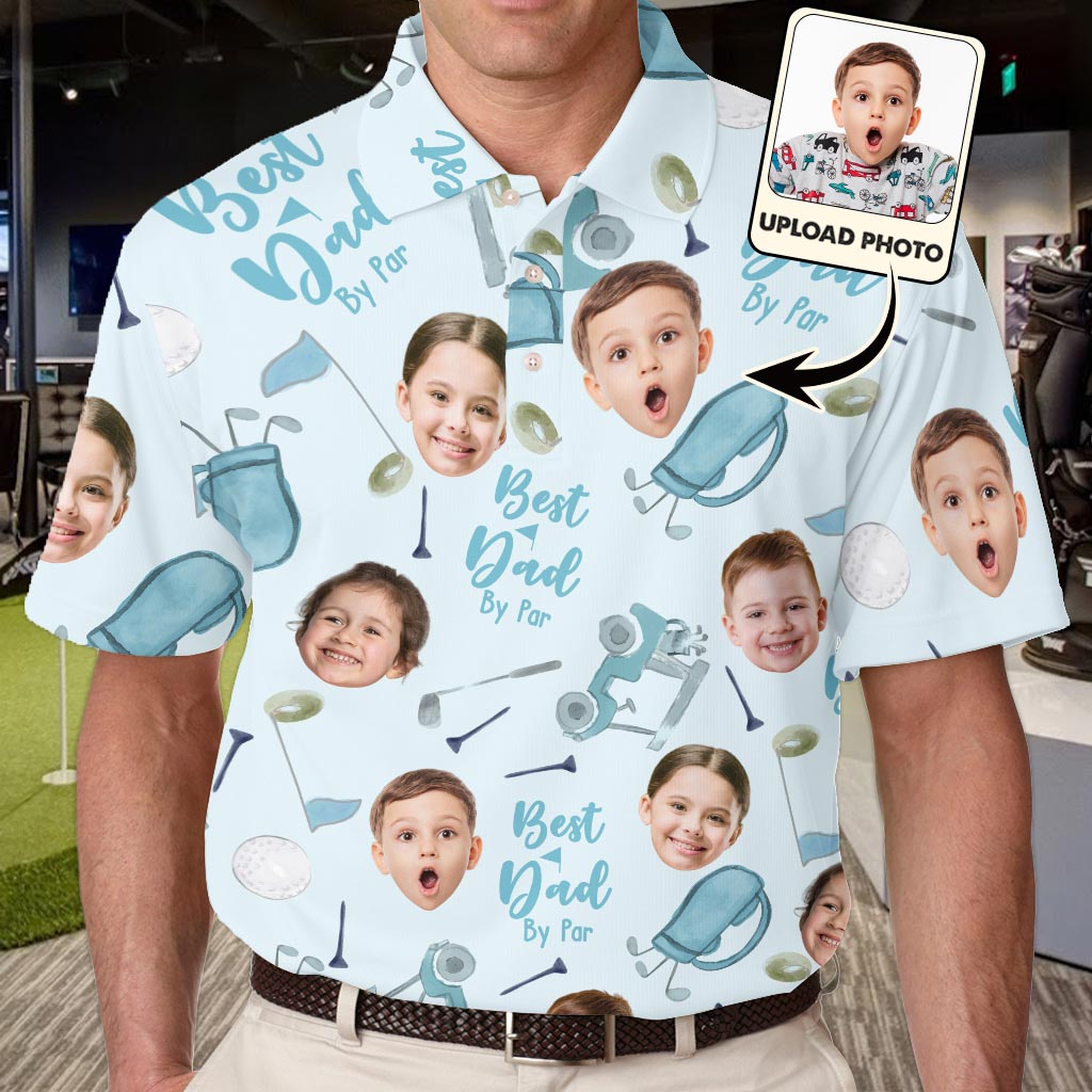 Best Dad By Par - Personalized Golf Polo Shirt