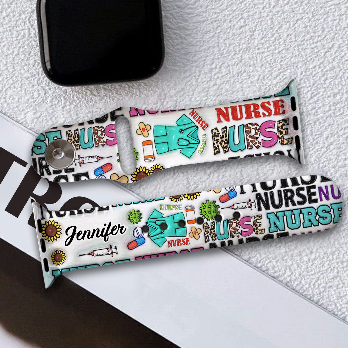 Nurse Life - Personalized Nurse Apple Watch Band