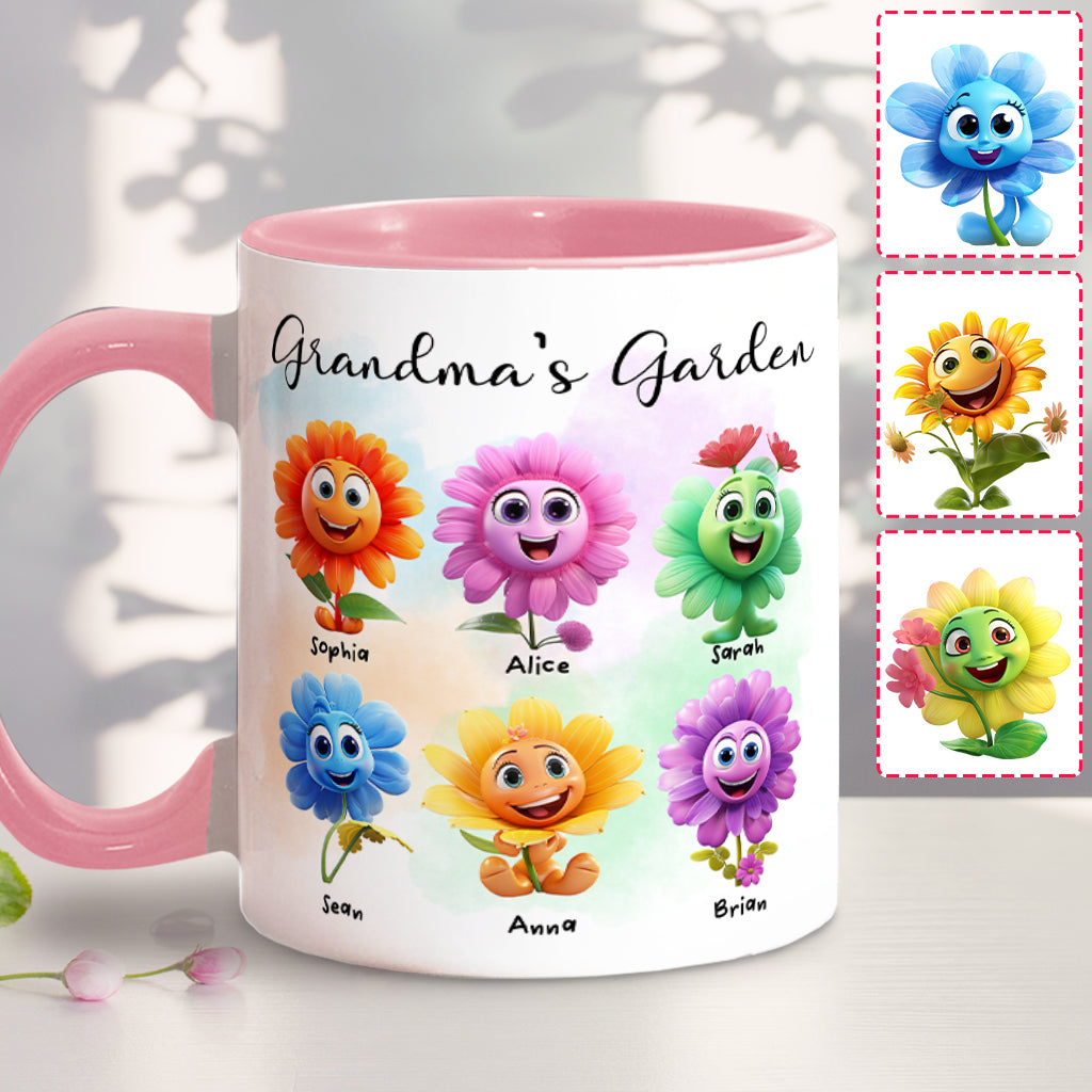 Discover Grandma's Garden - Personalized Grandma Accent Mug