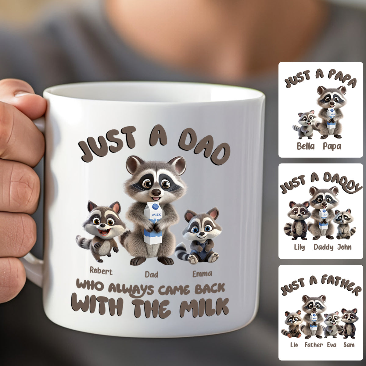 Discover Just A Dad Who Always Came Back With The Milk - Personalized Father Mug