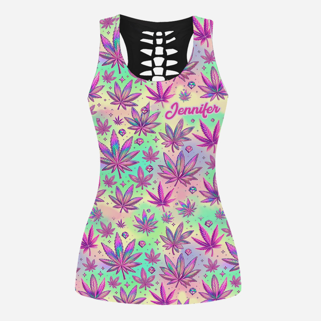 High Maintenance - Personalized Weed Hollow Tank Top and Women Shorts