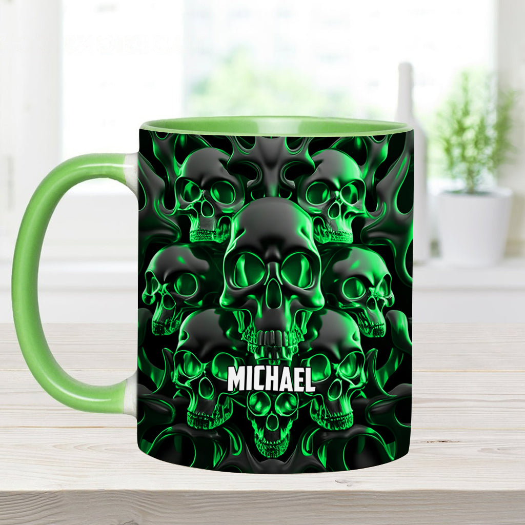 Melted Skull - Personalized Skull Accent Mug