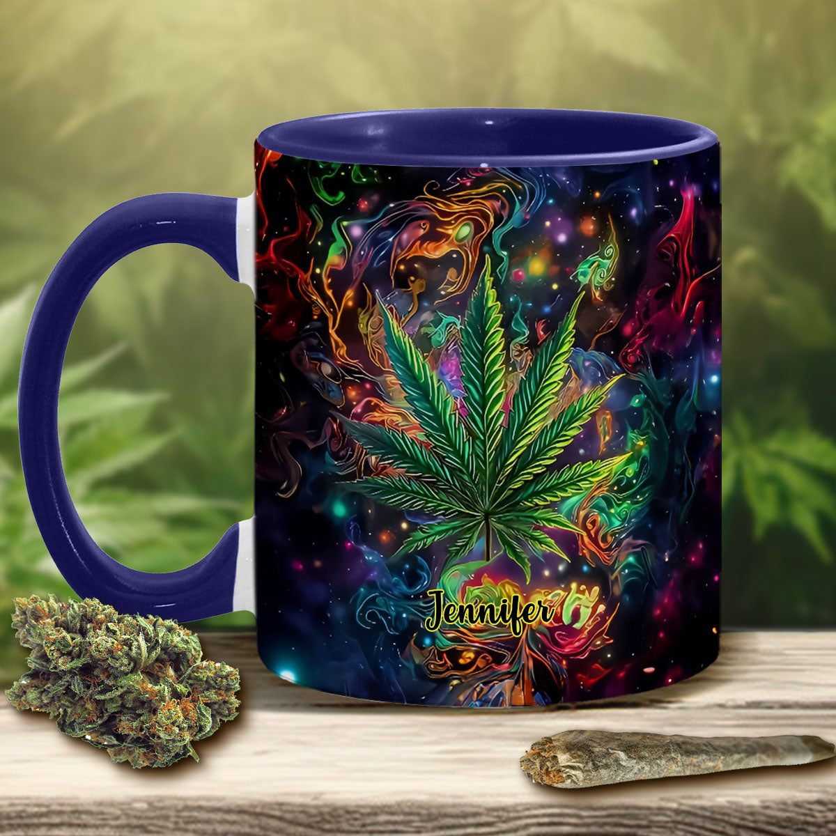 Stoner Chick - Personalized Weed Accent Mug