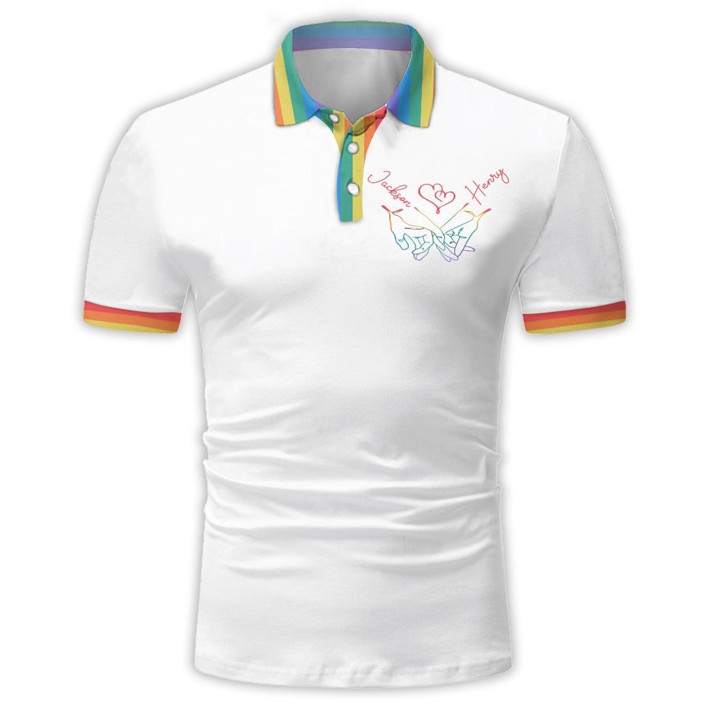 I'm Keeping You - Personalized LGBT Support Polo Shirt