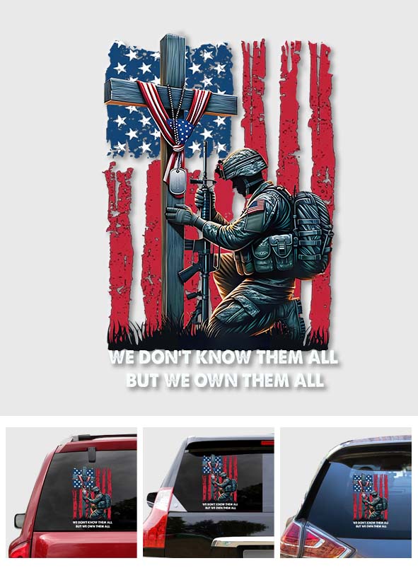 We Own Them Eveything - Veteran Decal Full