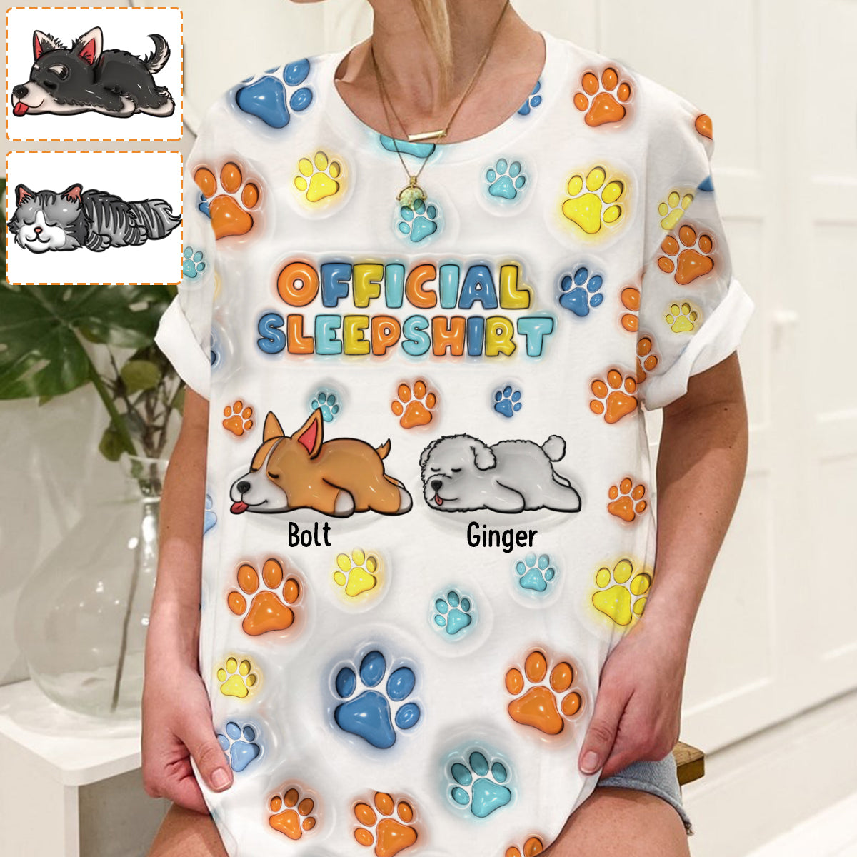 Discover Official Sleepshirt - Personalized Dog All Over Shirt