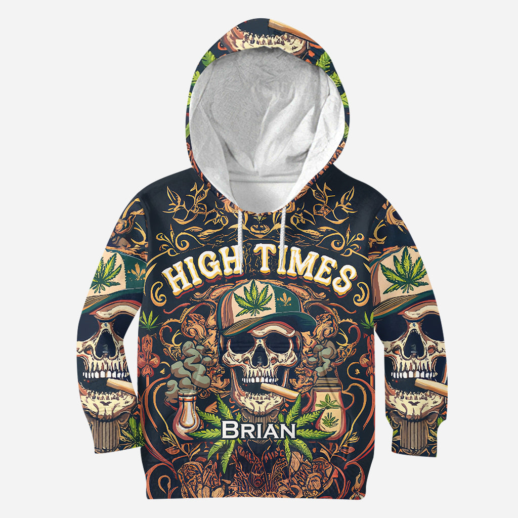 High Times Skull 420 - Personalized Weed All Over Shirt