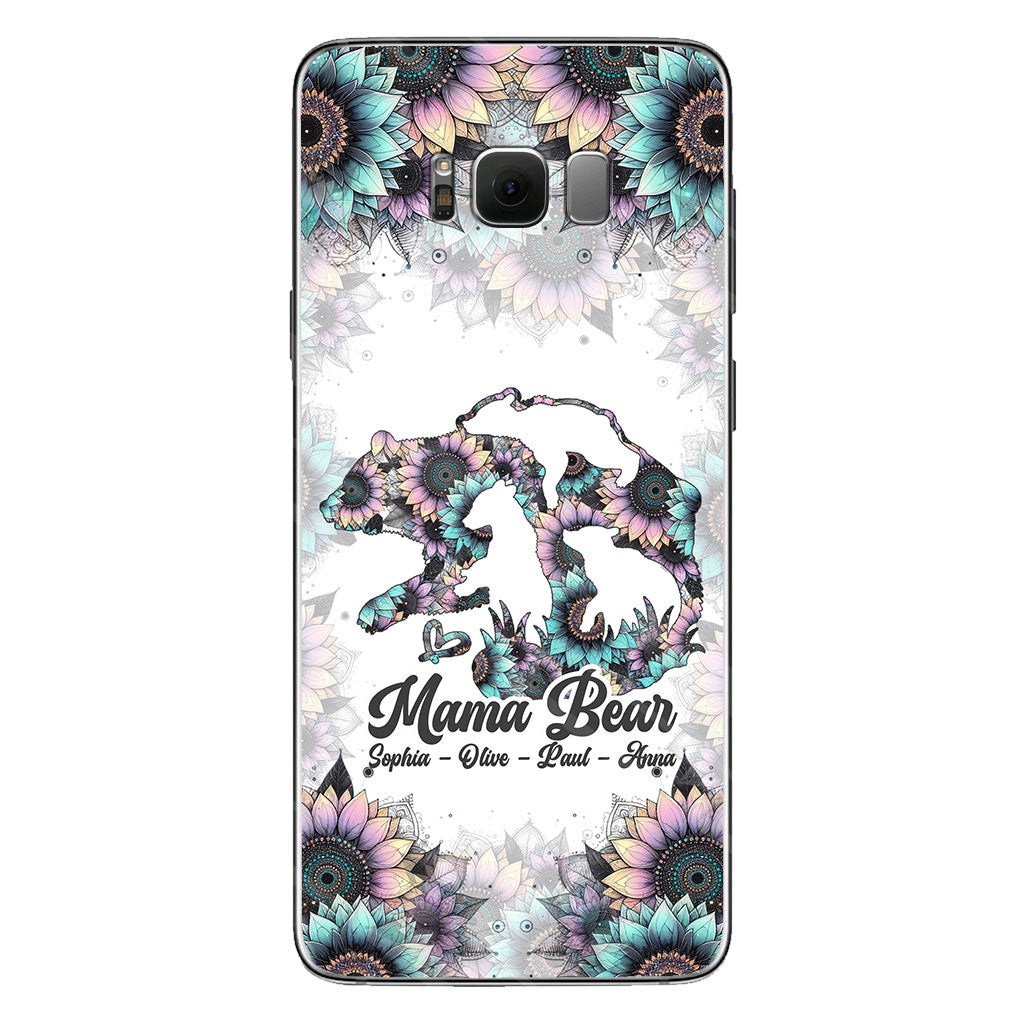 Mama Bear - Personalized Mother Clear Phone Case