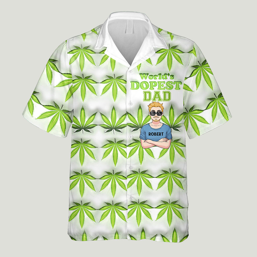 Dopest Dad Ever - Personalized Father Hawaiian Shirt