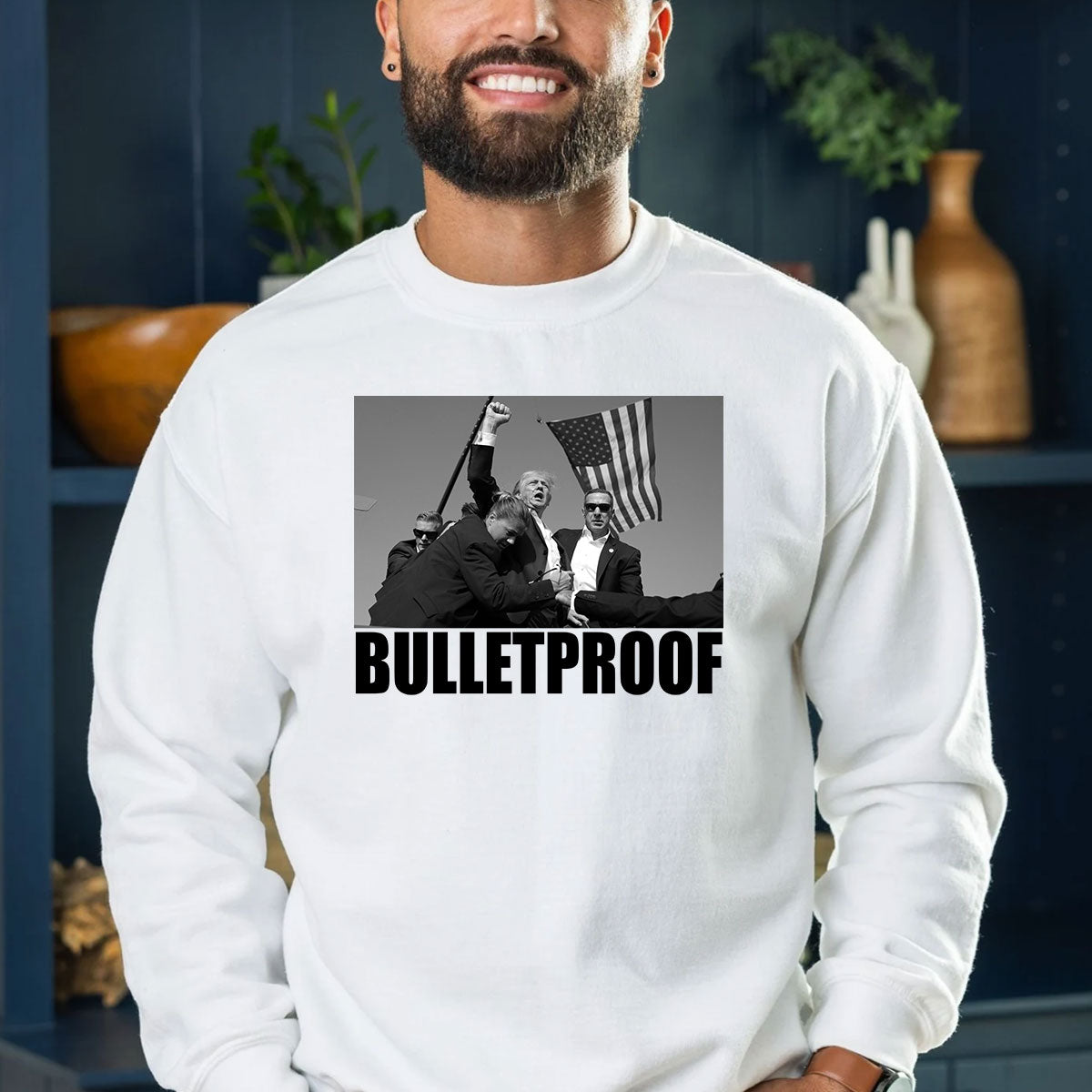 Bulletproof T-shirt, Never Surrender Shirt, Fight For America T-shirt, Retro Rally Shirt, Fight Fight Fight Shirt T-shirt & Hoodie