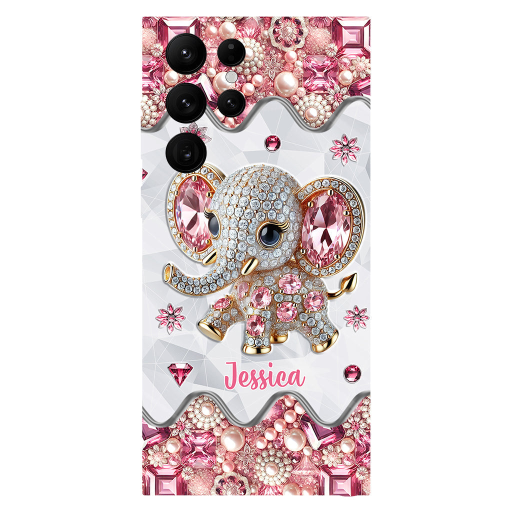 Just A Girl Who Loves Elephants - Personalized Elephant Full Print Phone Case