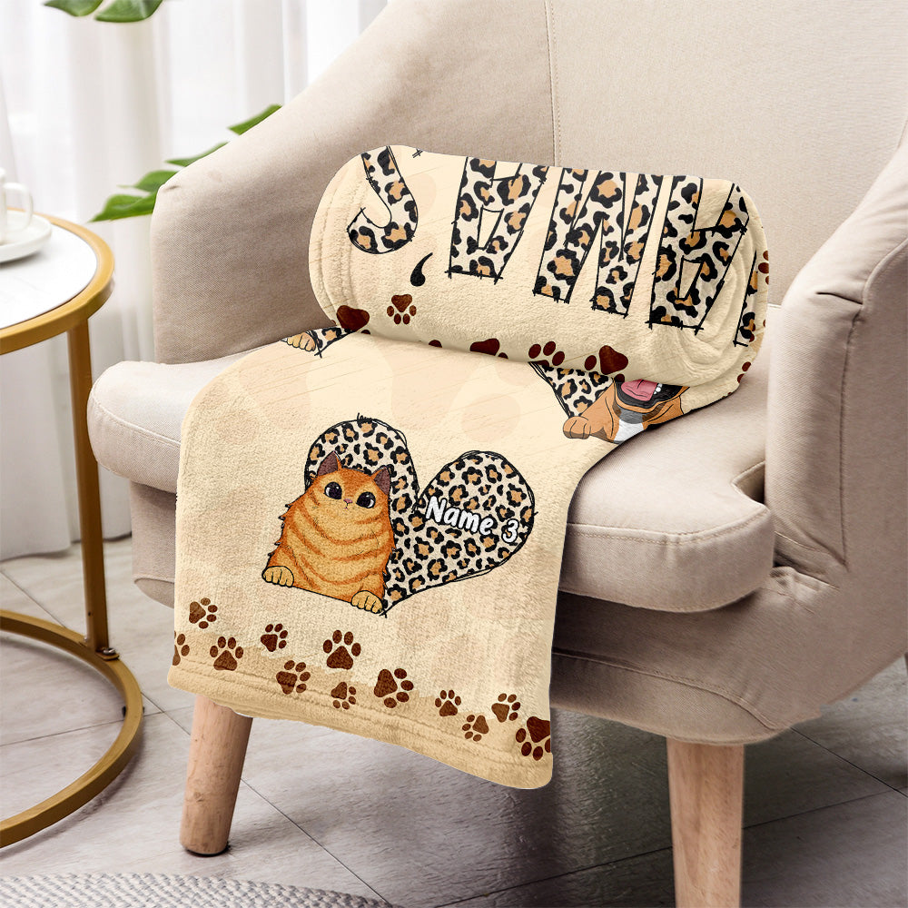 Mama's Little Sweet Hearts - Personalized Mother's day Dog Blanket