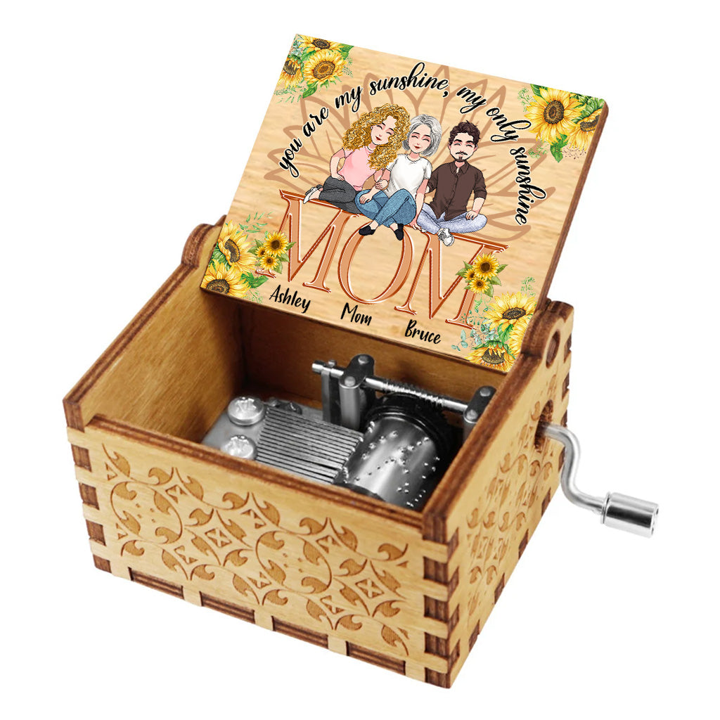 You Are My Sunshine - Personalized Mother Hand Crank Music Box