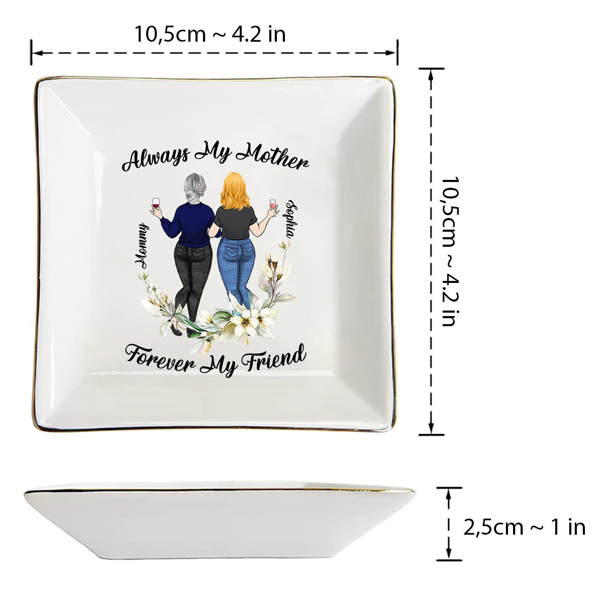 Always My Mother - Personalized Mother's Day Mother Jewelry Dish