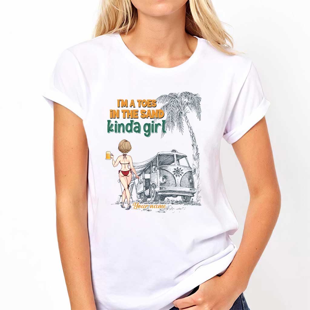 I'm A Toes In The Sand Kinda Girl - Personalized Sea Lover T-shirt and Hoodie