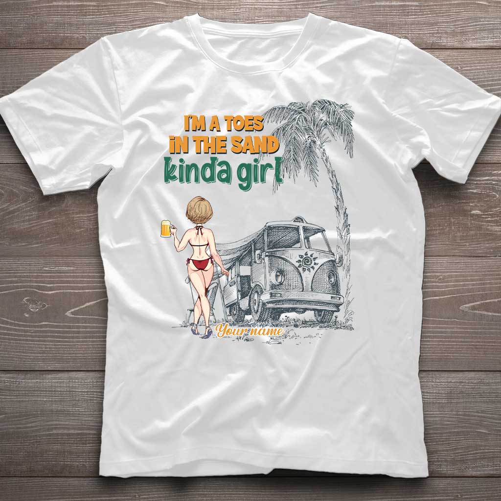 I'm A Toes In The Sand Kinda Girl - Personalized Sea Lover T-shirt and Hoodie