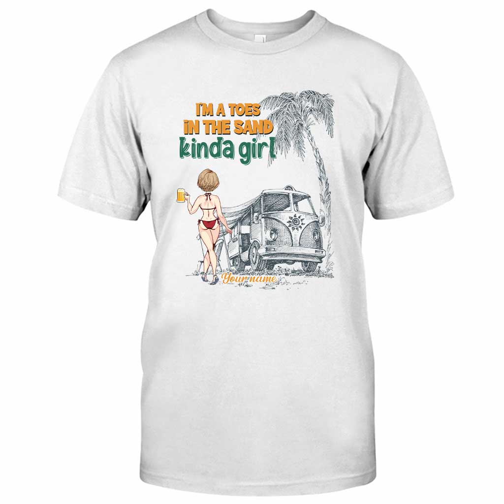 I'm A Toes In The Sand Kinda Girl - Personalized Sea Lover T-shirt and Hoodie